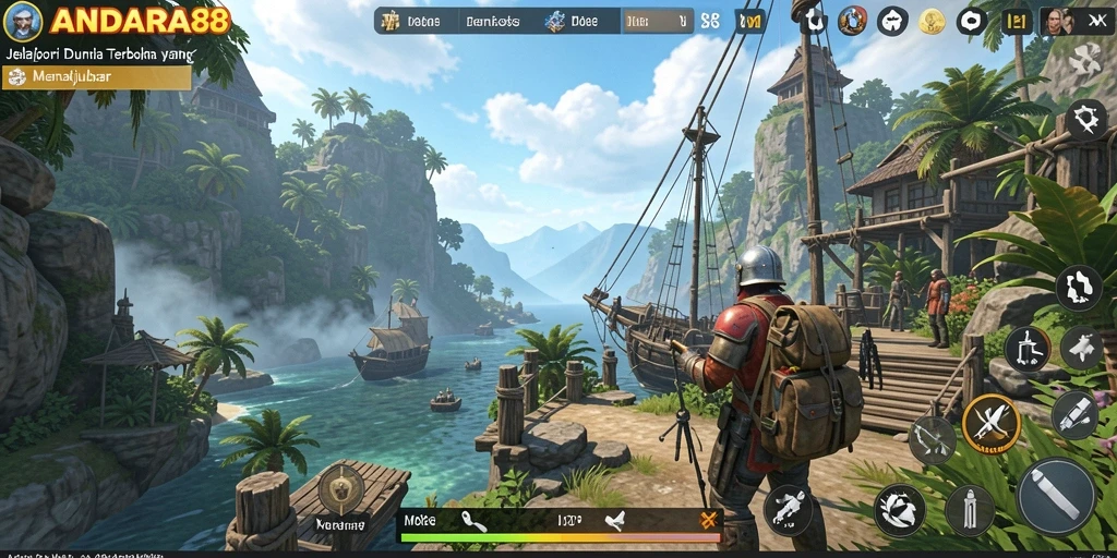 Gameplay menakjubkan dari ANDARA88 dalam dunia terbuka.