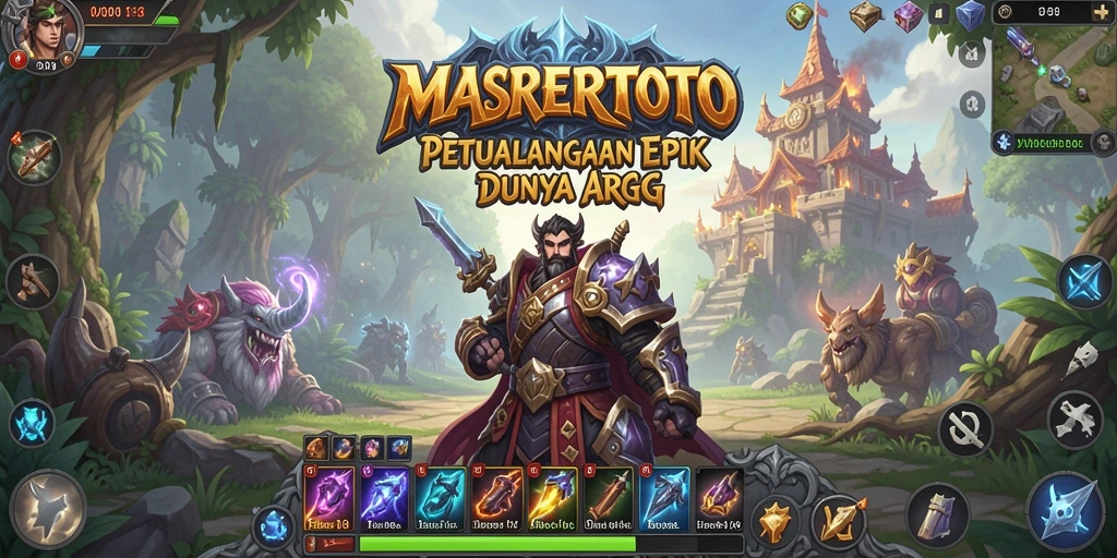 Tampilan gameplay seru dan petualangan di MASRERTOTO.