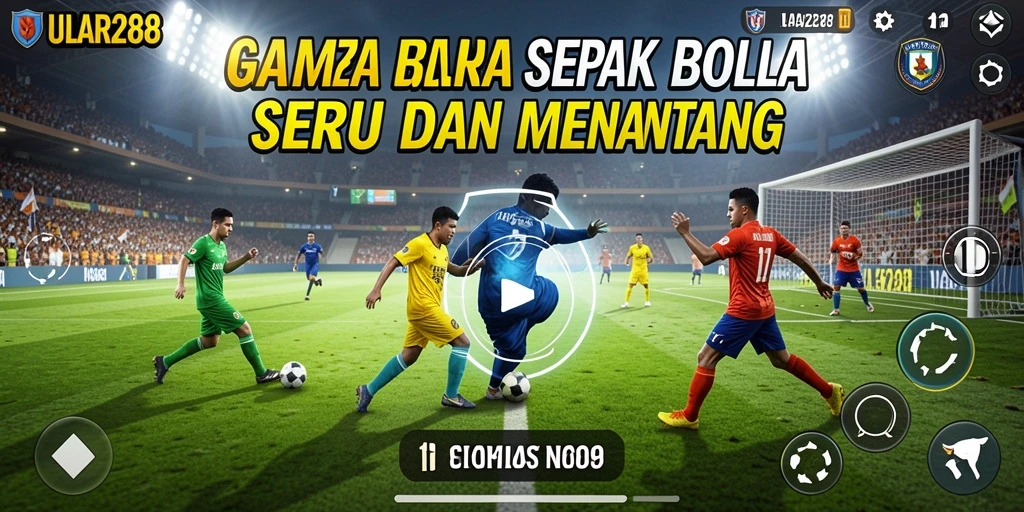 Tampilan gameplay ULAR288 yang menarik dalam aksi sepak bola.